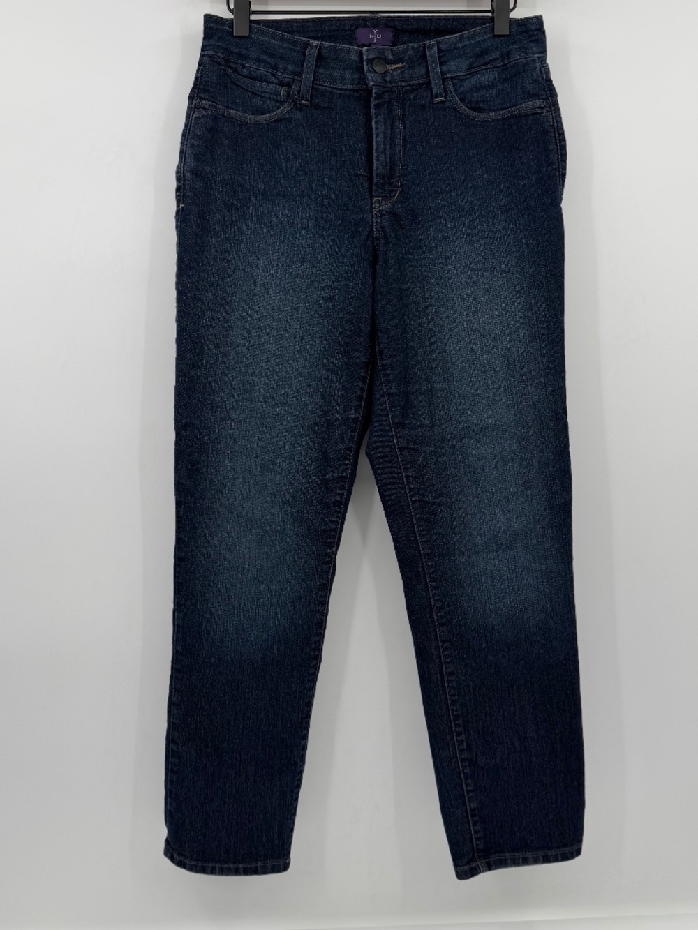NYDJ Jeans Women 6 Blue Ankle Dark Wash Denim Stretch Mid Rise
